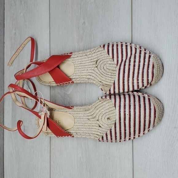 NEW Joie Womens Espadrille Flats Lace Up shoes sz 38.5/8.5 - Picture 4 of 12